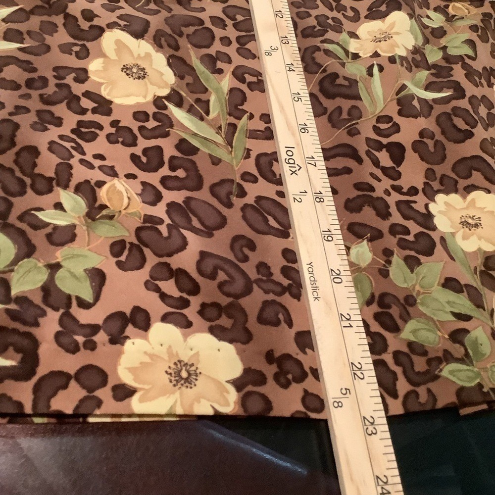 Betsy's Things Vintage Leopard Floral Print 2 Piece Set Peplum‎ Top Skirt 931985 - Picture 6 of 11